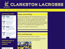 Tablet Screenshot of clarkstonlacrosse.com